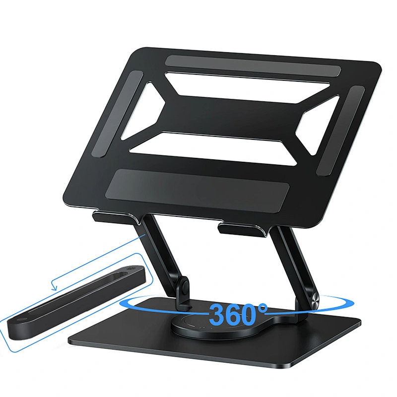 360 degree rotating thickened metal aluminium adjustable foldable laptop stand