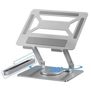 360 degree rotating thickened metal aluminium adjustable foldable laptop stand